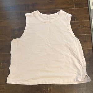 lululemon athletica Pale Pink Sleeveless Crewneck Tank
